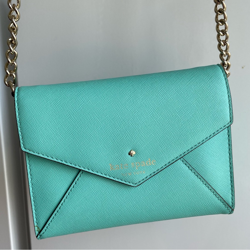 Kate Spade small crossbody bag in turquoise